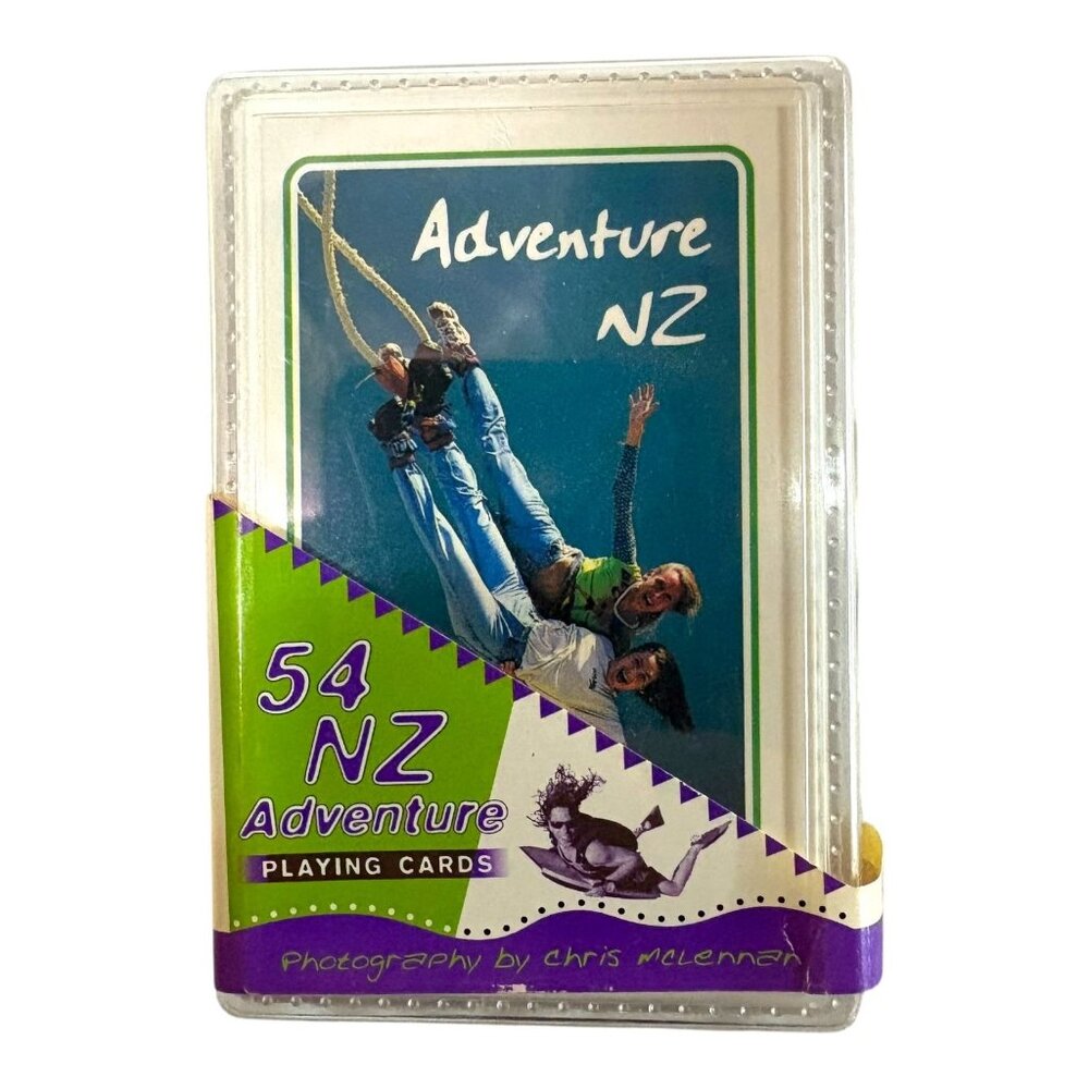 New Zealand Adventure Playing Cards Chris McLellan NZ Souvenir Nature Vacation